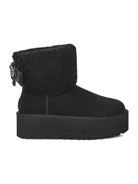 UGG UGG Classic Mini Maxi Curly Boot Black (Women's)