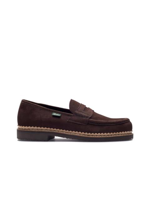 Paraboot Nantes Taurillon Nubuck Chocolate - Rubber Sole