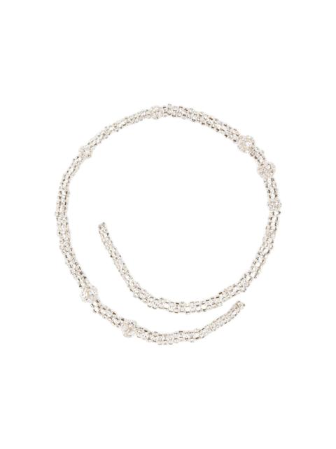 MAGDA BUTRYM crystal-embellished coil necklace