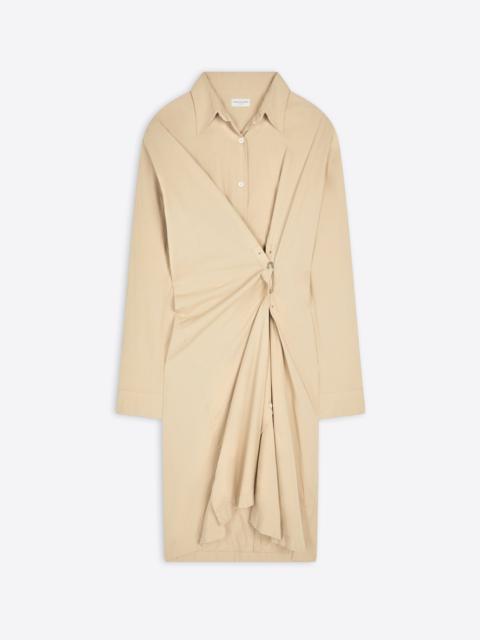 Dries Van Noten DRAPED COTTON DRESS