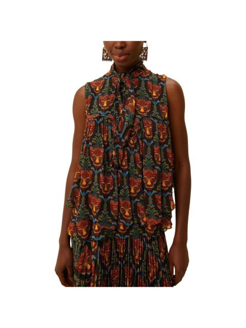 FARM RIO FARM Rio Boho Panther Sleeveless Blouse