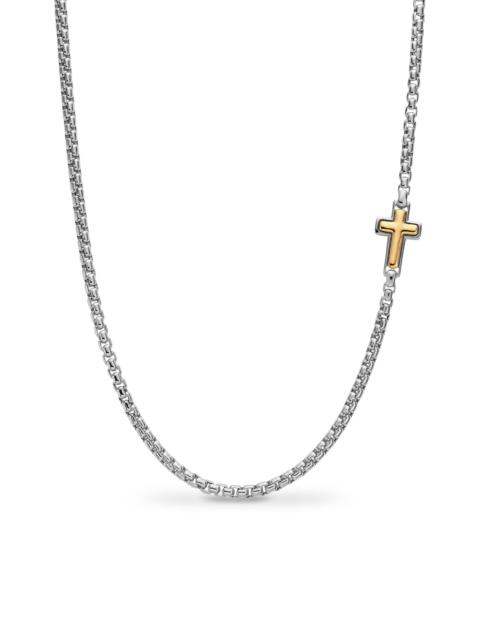 DAVID YURMAN Men's Cross Station Necklace in Sterling Silver - Silver