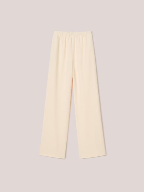 YARELI - Boucle-crepe pants - Vanilla