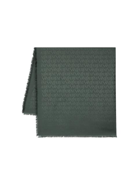 SAINT LAURENT jacquard square scarf