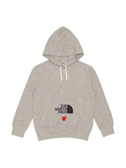 COMME des GARCONS PLAY x The North Face Crossover play together Series Logo hooded Drawstring Grey A