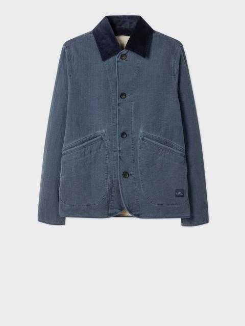 Paul Smith Washed Indigo Self-Quilted Cotton Jacket