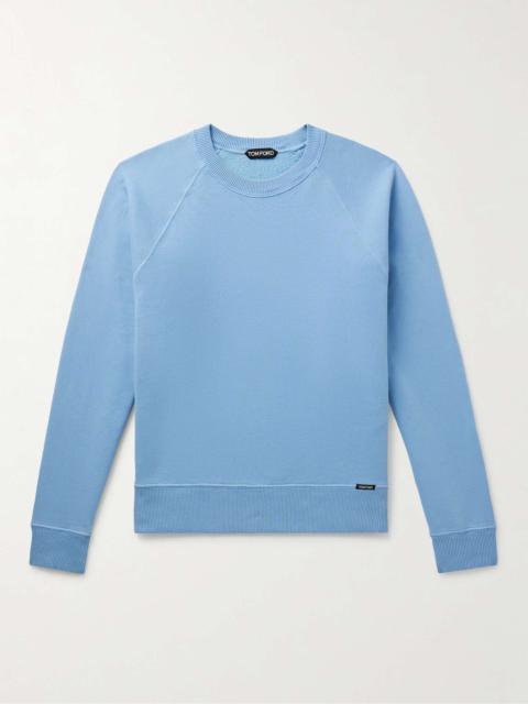 TOM FORD Slim-Fit Garment-Dyed Cotton-Jersey Sweatshirt