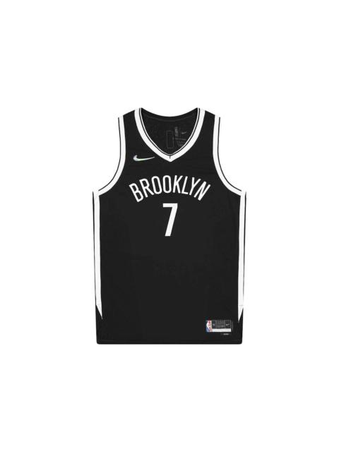 Nike Nike NBA Brooklyn Nets Kevin Durant 75th Anniversary 2020/2021 Icon Edition Jersey Black/White