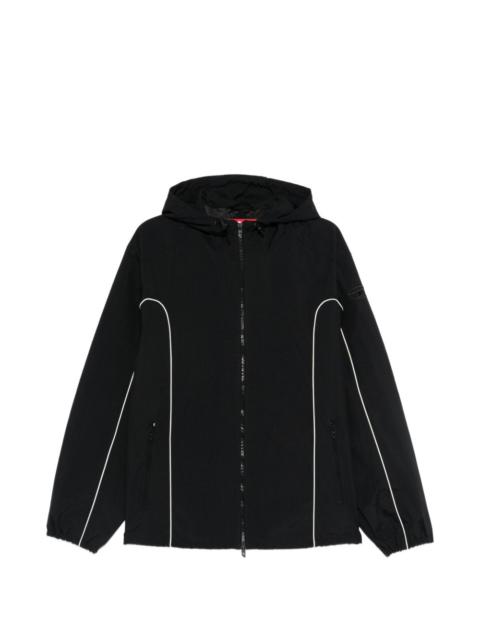 Diesel hooded zip-fastening jacket