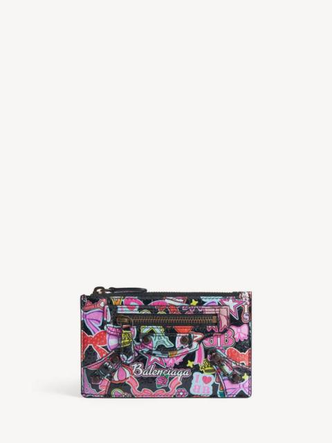 BALENCIAGA Women's Le City Long Coin And Card Holder in Black/multicolor