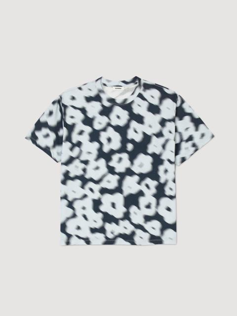 Sandro Blurry floral cotton T-shirt