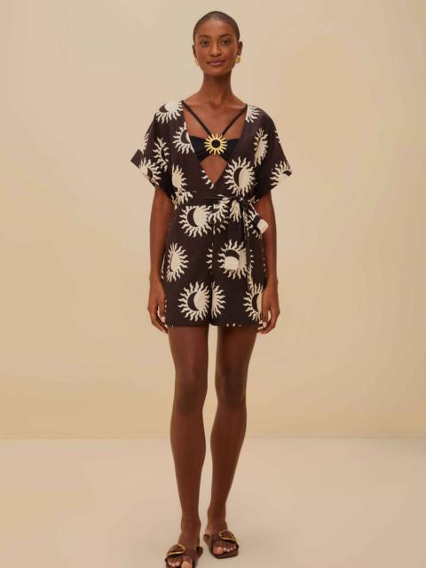 FARM RIO Black Sunny Moon Lenzing™ Ecovero™ Euroflax™ Romper