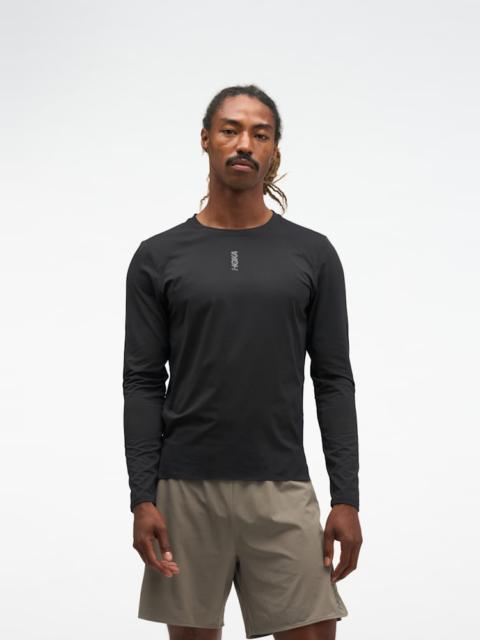 HOKA Men's EveryRun Long Sleeve Shirt in Black