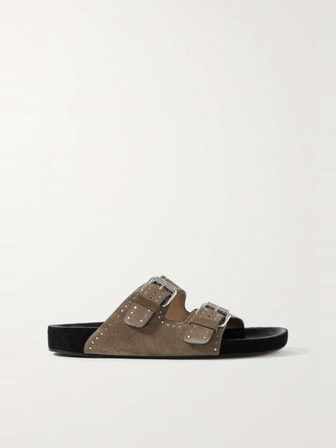 Isabel Marant Lennyo studded suede slides