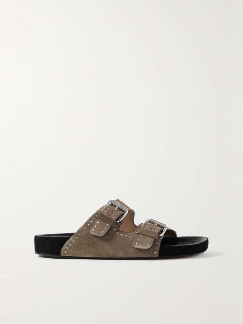 Lennyo studded suede slides