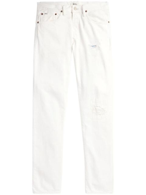 Polo Ralph Lauren ripped mid-rise slim-fit jeans