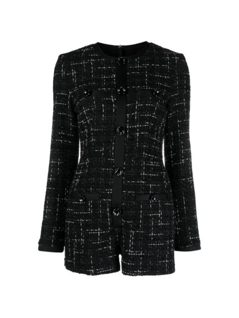 MSGM button-up tweed jumpsuit