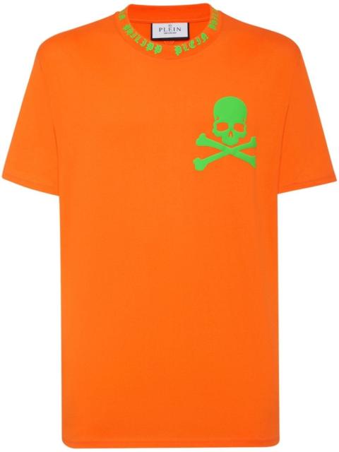 PHILIPP PLEIN skull 인쇄 면 T 셔츠
