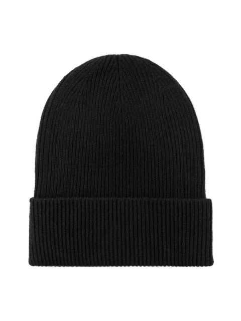 Johnstons of Elgin Slouchy Black Cashmere Beanie