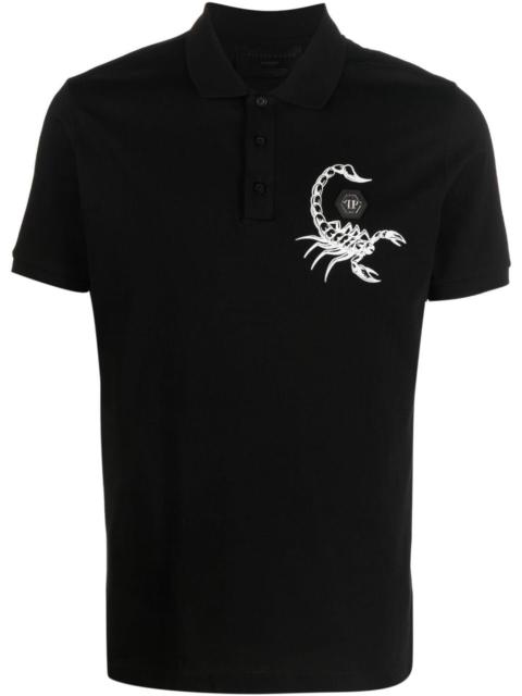 PHILIPP PLEIN Scorpion-print polo shirt