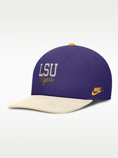Nike LSU Legacy Script Men's Nike Dri-FIT College Adjustable Hat