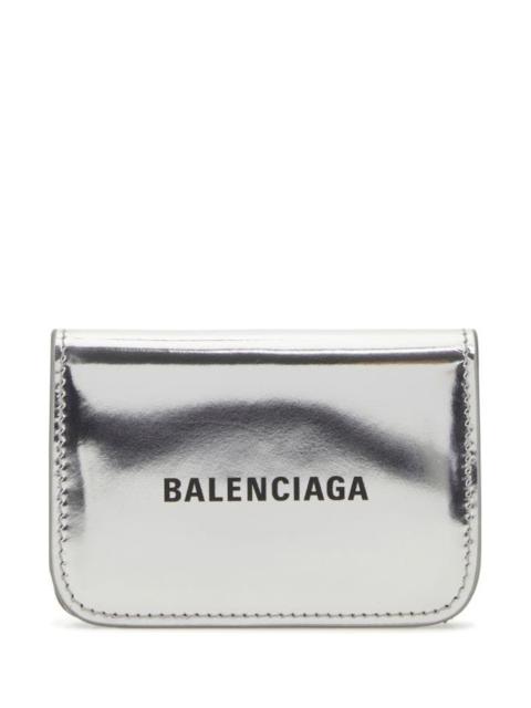 BALENCIAGA Silver leather wallet