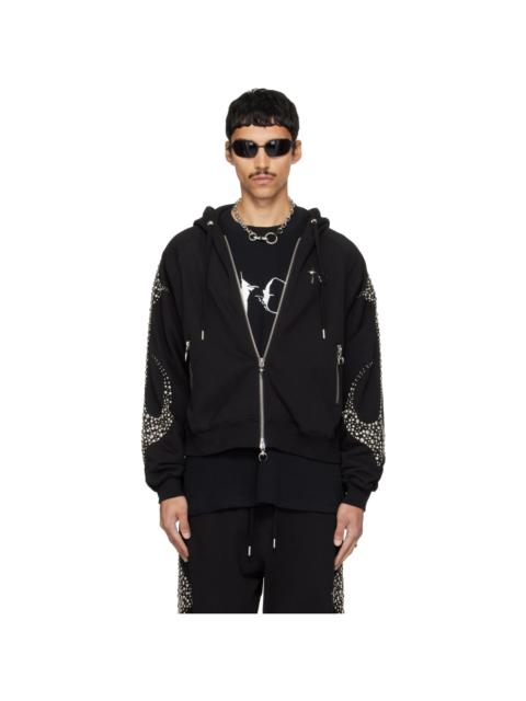 Thug Club Black Iron Steel Focus Zip-Up Hoodie