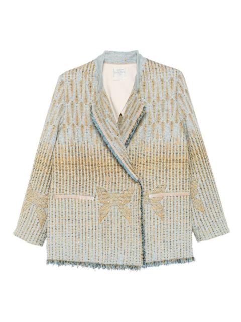 forte_forte fringed-edges blazer