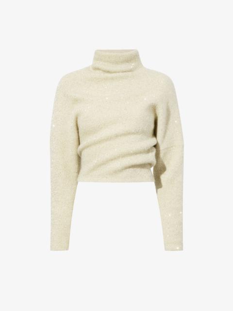 Proenza Schouler Technical Sequin Sweater