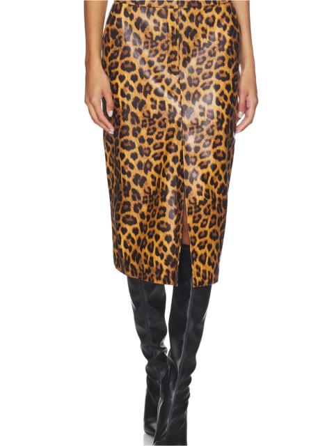 AEXAE Leather Maxi Skirt