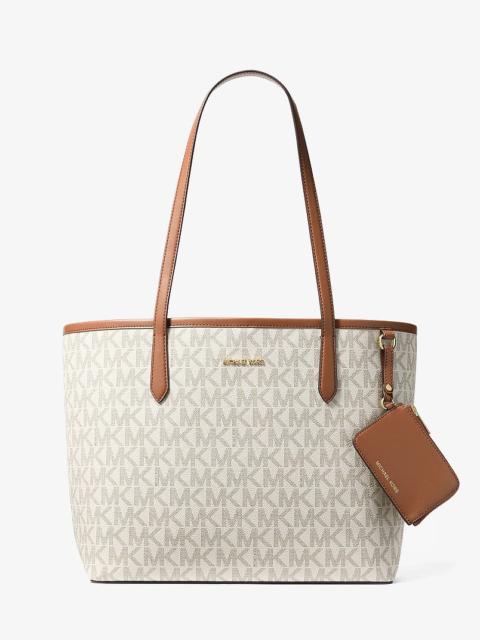MICHAEL KORS Jet Set Large Signature Logo Tote Bag