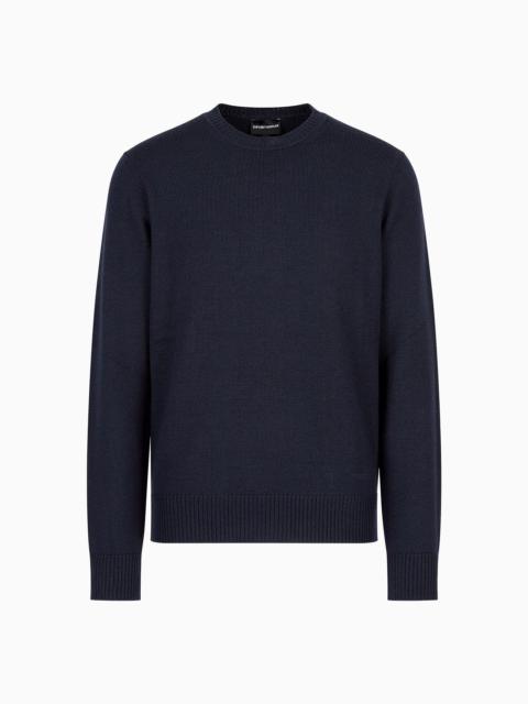 Virgin-wool, regular-fit jumper