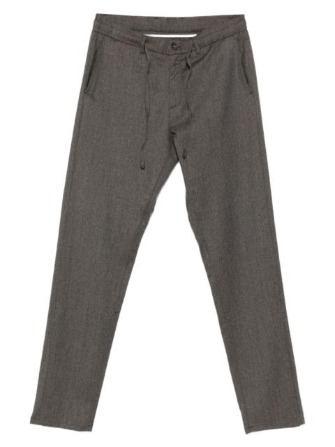 Canali drawstring-waist trousers