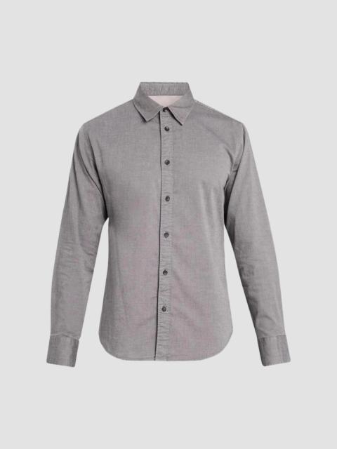 rag & bone Men's Tomlin Cotton Dobby Shirt - Silver