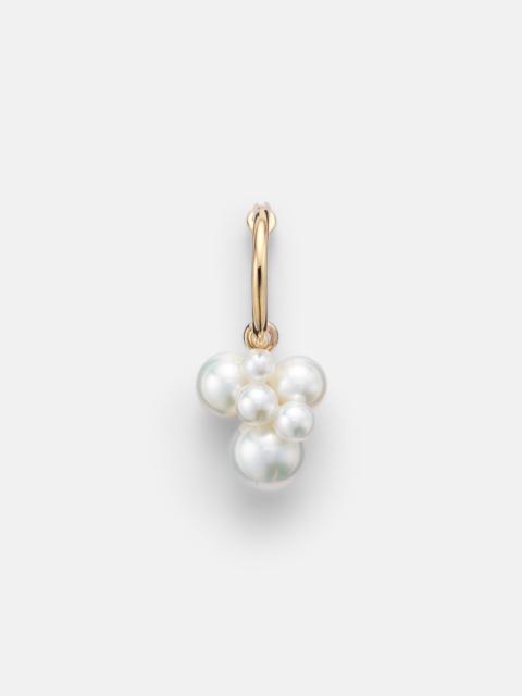 SOPHIE BILLE BRAHE Botticelli 14kt gold single earring with pearls