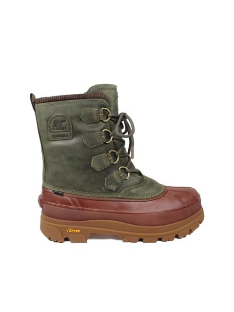 Barbour x Sorel Caribou lace-up leather boots