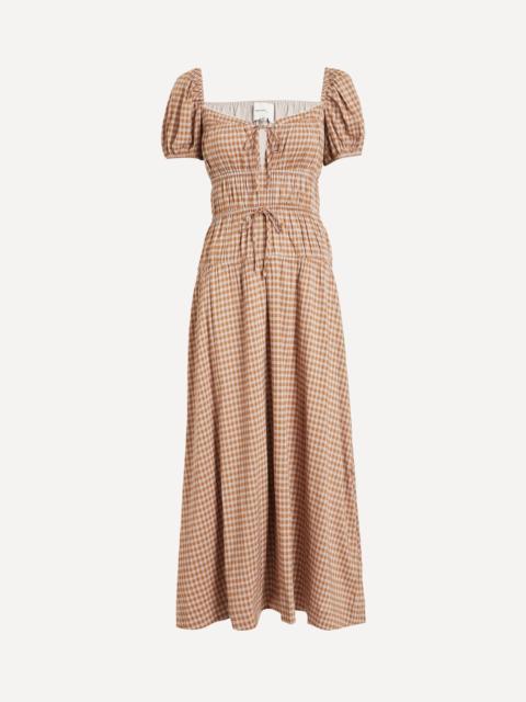 Rhett Audrie Check Midi Dress