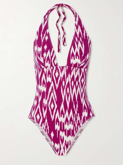 ERES Sunny printed halterneck swimsuit