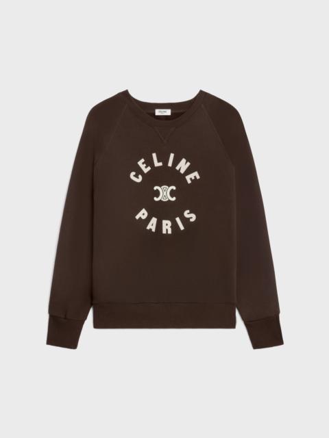 CELINE Celine Triomphe sweatshirt in cotton fleece
