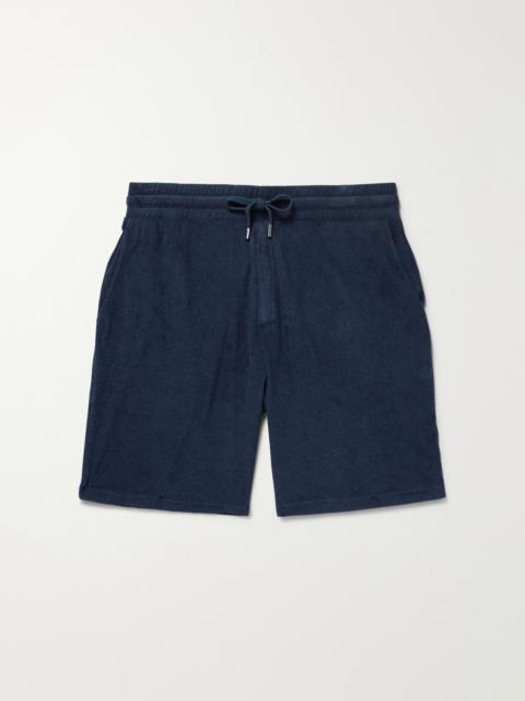 FRESCOBOL CARIOCA Augusto Straight-Leg Cotton, Lyocell and Linen-Blend Terry Drawstring Shorts