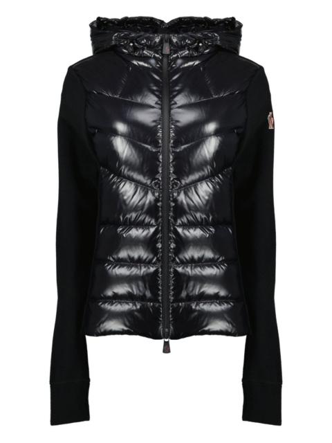 zipped hooded cardigan