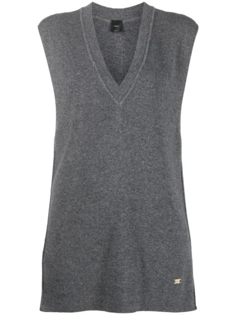 PINKO ribbed-knit sweater vest