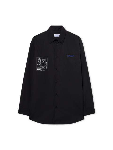 Off-White Faded Painting Over Shirt