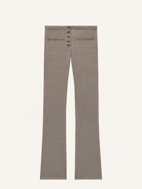courrèges TAILORED SNAPS CHECKED PANTS