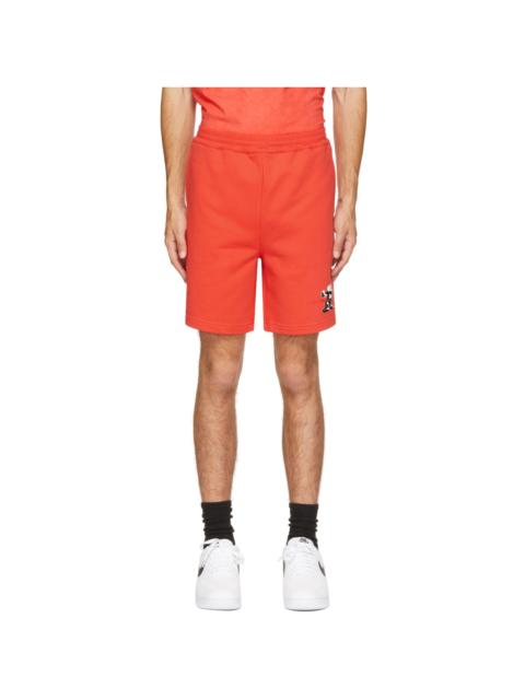 Helmut Lang Red Figure Shorts
