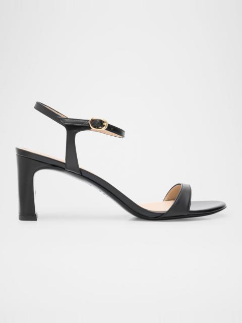 Stuart Weitzman Babette Leather Ankle-Strap Sandals