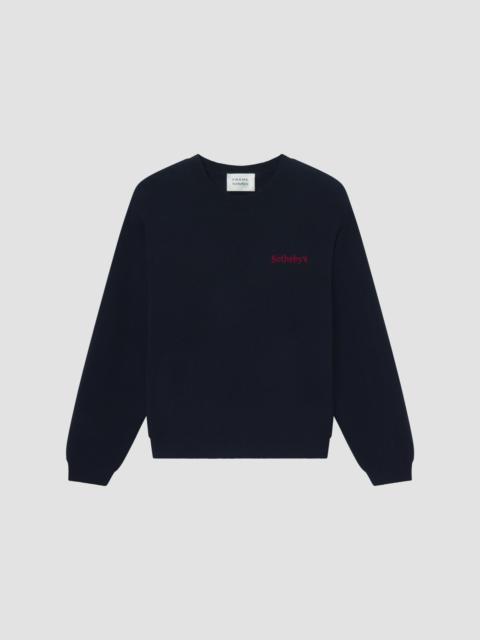 FRAME Unisex x Sotheby's Cashmere Sweater - Navy