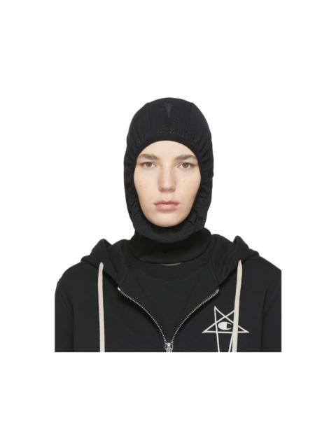 Rick Owens Black Champion Edition Mesh Balaclava