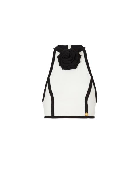 Balmain Top with rose detail