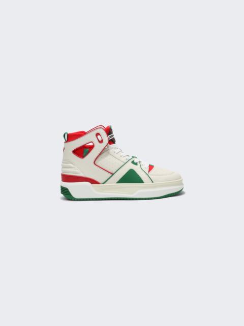 Just Don Basketball Courtside High-Top Sneakers Green and Red